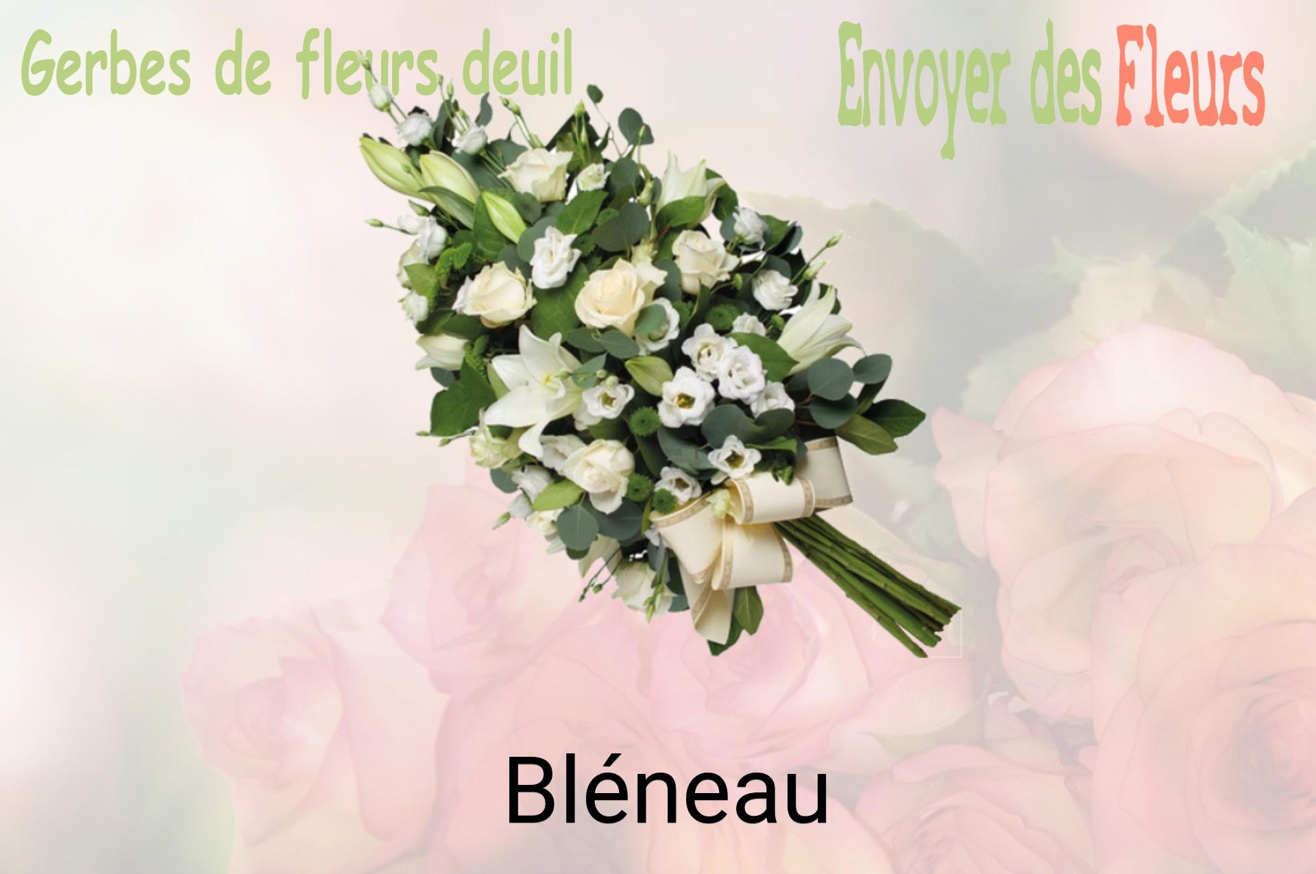 Gerbe de fleurs de deuil livrée à Bléneau